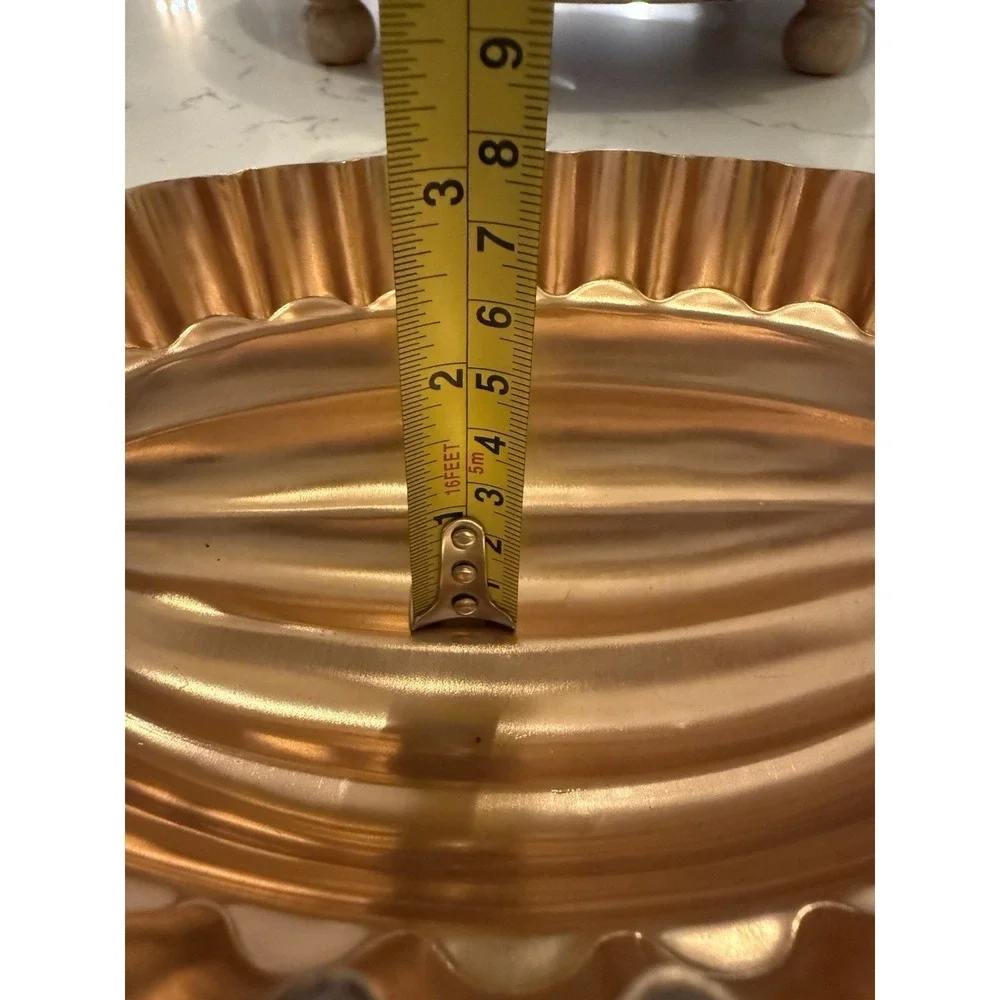 Small Vintage Copper Food Mold Gourd 2 1/2 Cup Hanging